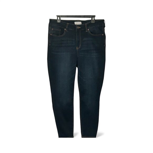 Molly and Isadora Denim - Molly and Isadora Women's size 16W Ankle Skinny Blue Jeans